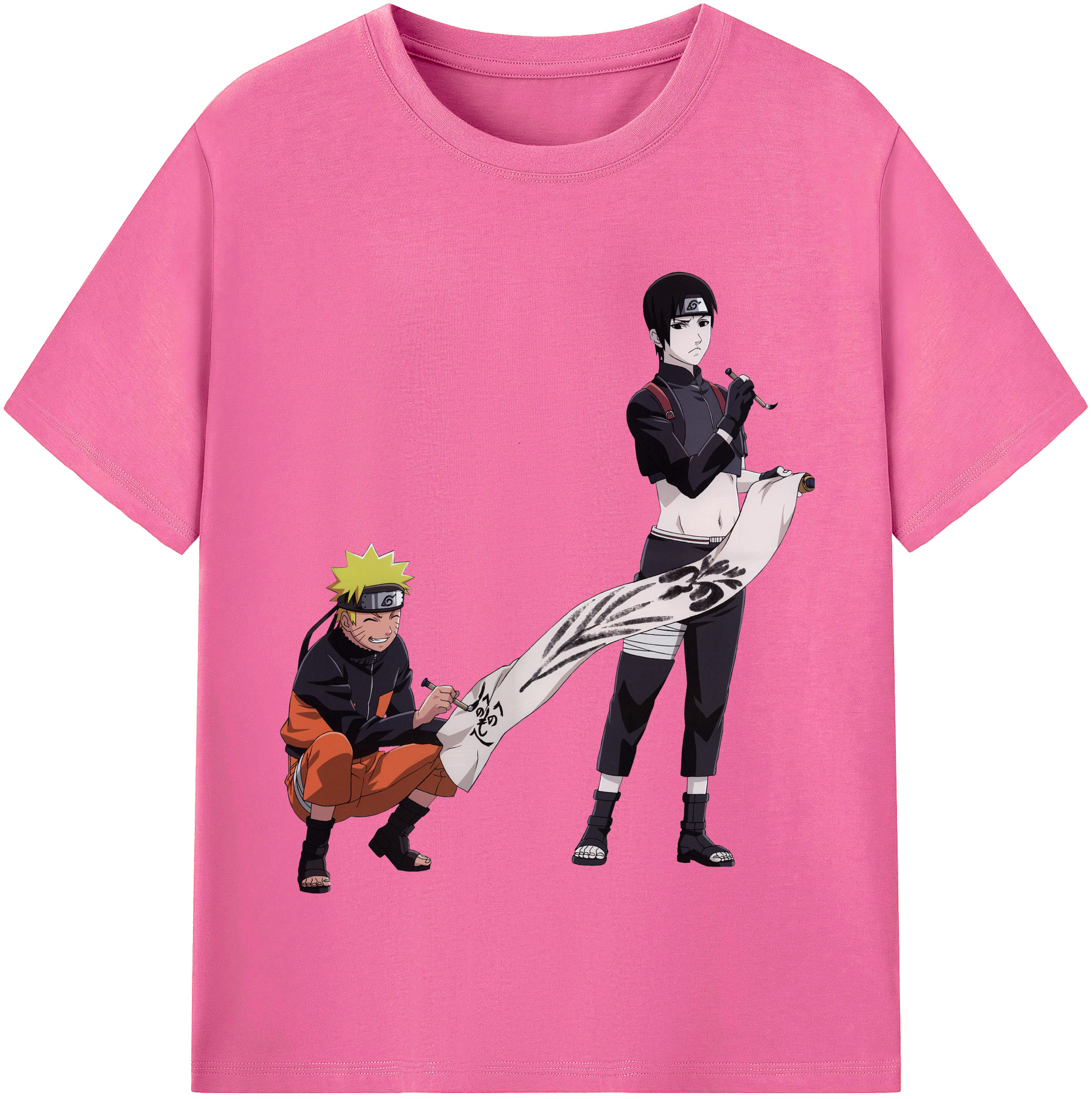 （画像用） NARUTO -ナルト- うずまき ナルト Uzumaki Naruto レディースカジュアルプリントTシャツ（綿100％）